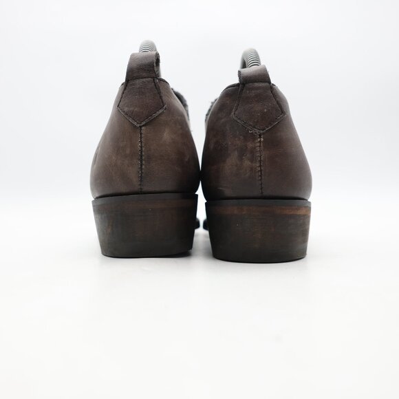 Frye Billy Shootie Boots Women's Size 9.5 B Gray Brown Leather Slip On - Picture 5 of 10